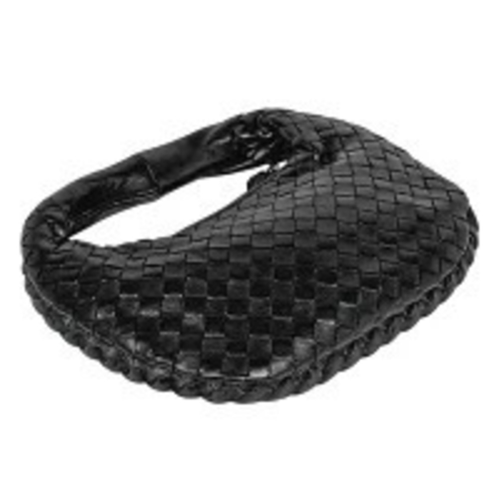 Bottega Veneta Intrecciato Black Leather Handbag Black